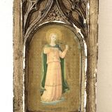 Italian icon gilded wood carved