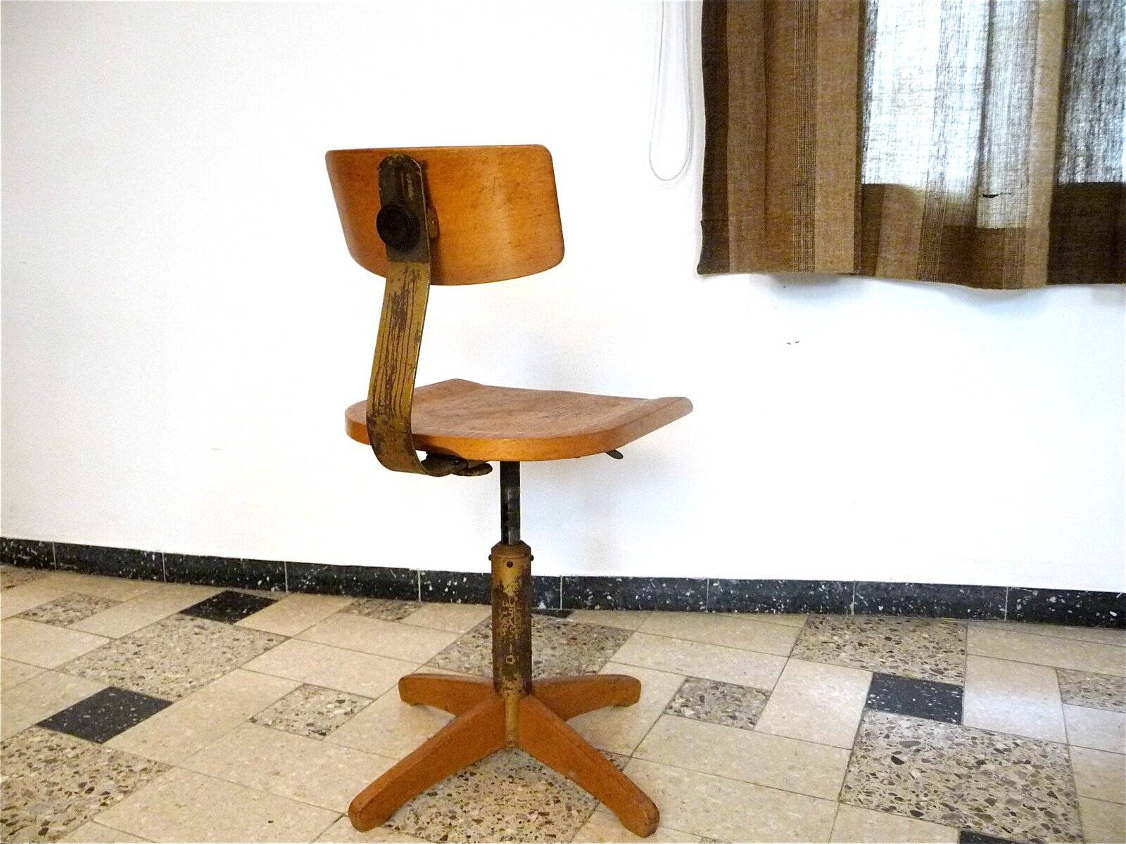 Model 350 industrial swivel desk chair by Ama Elastic, West-Germany, 1950s