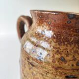 Pitcher carafe in glazed pyrite stoneware from the 60s
