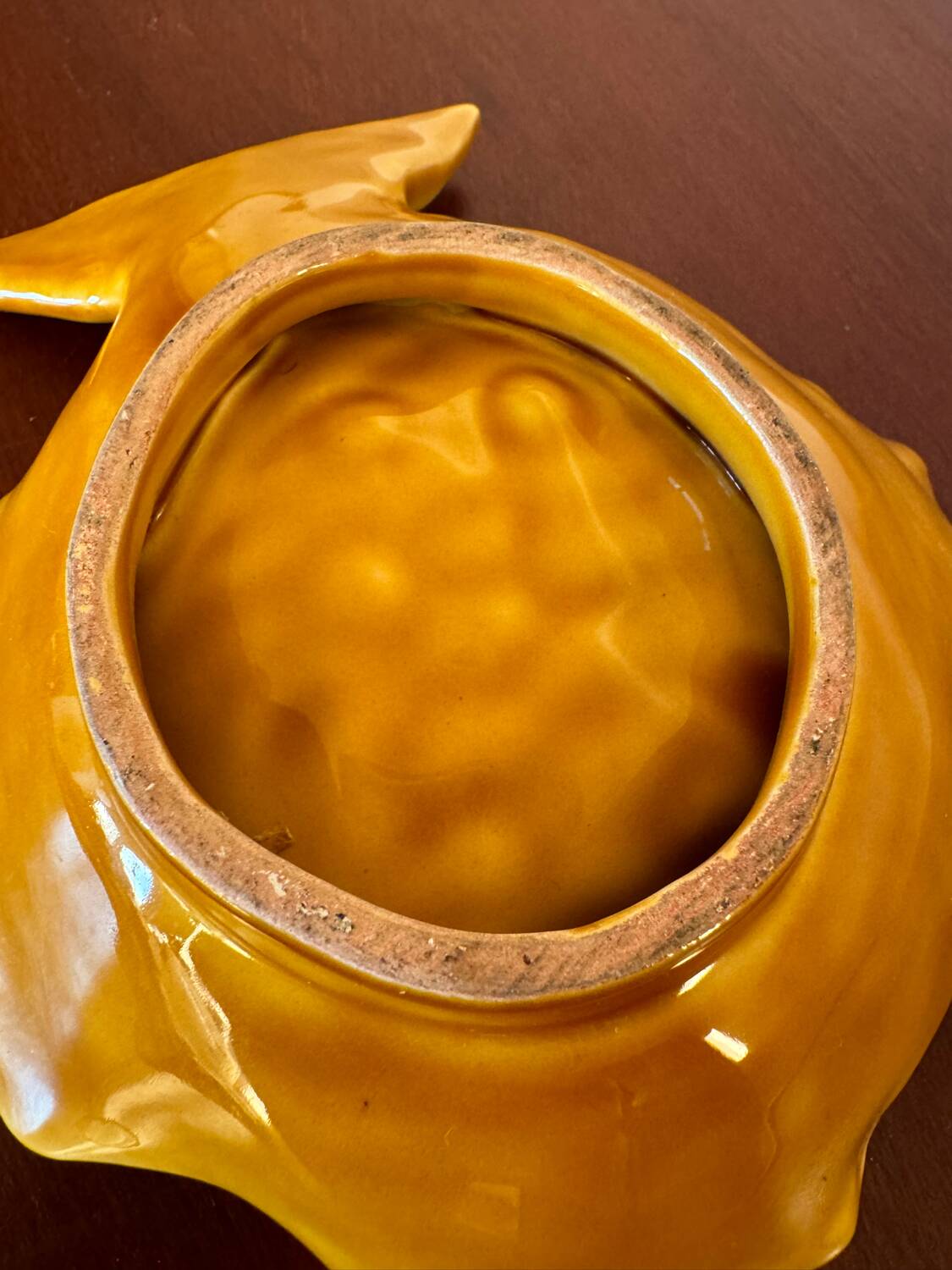 Ceramic fish emptier from the 60s