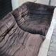 Togo in brown velvet by Michel Ducaroy for Ligne Roset 70s