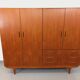 Vintage Scandinavian teak wardrobe from the 1960s.