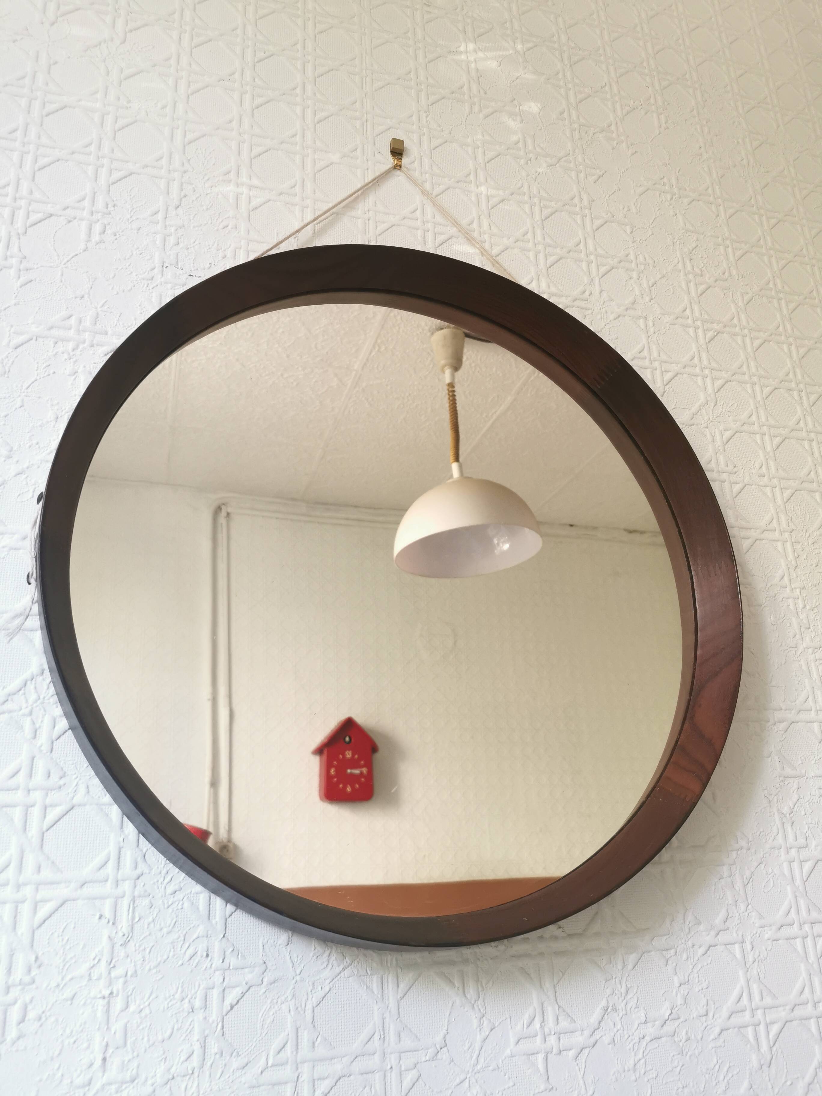 Miroir italien en palissandre