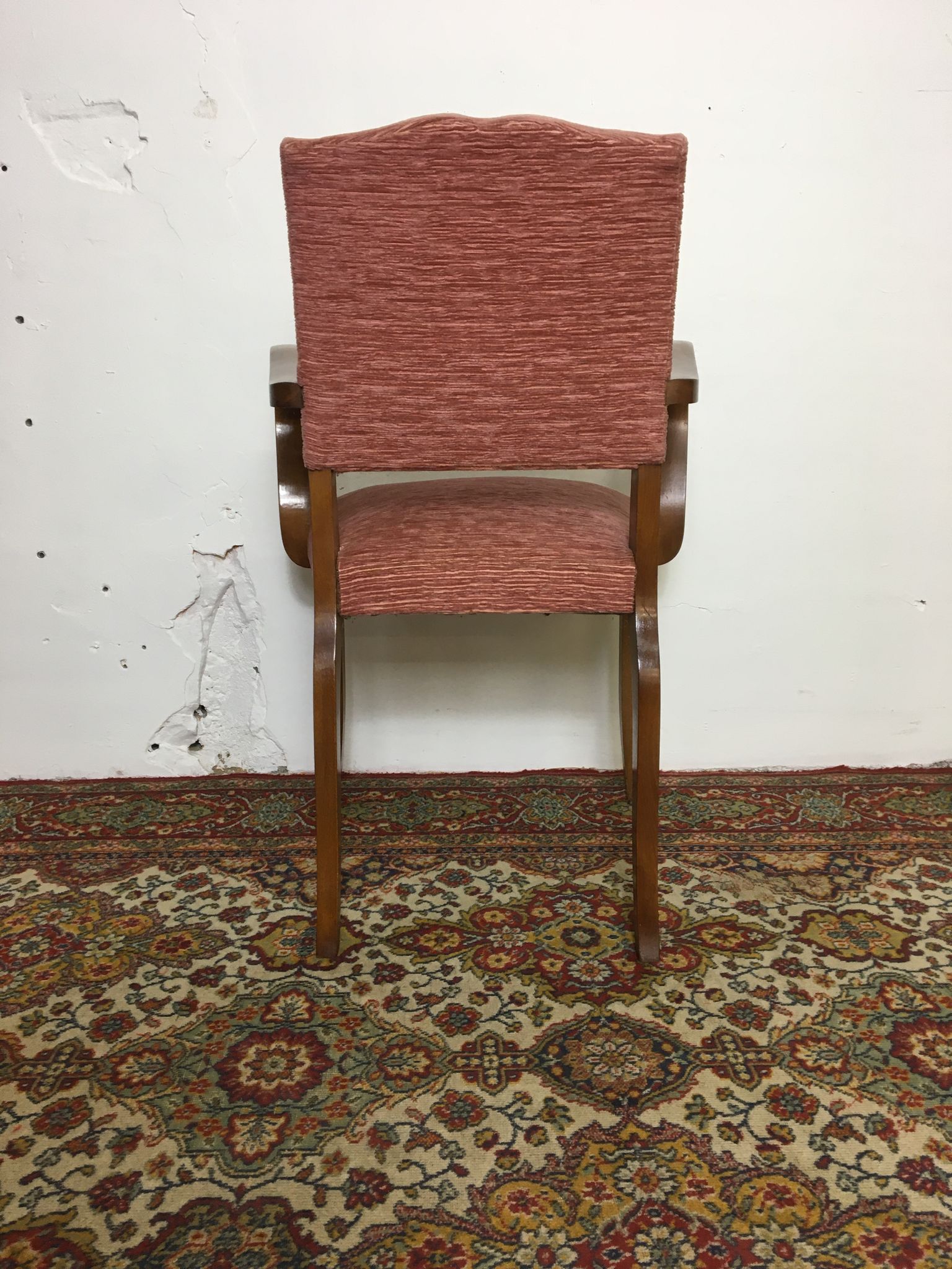 Armchair bridge mustache art deco
