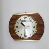 Vintage Jaz clock in formica and brass