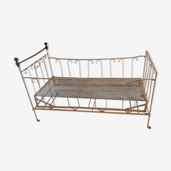 Wrought iron bed child 50s