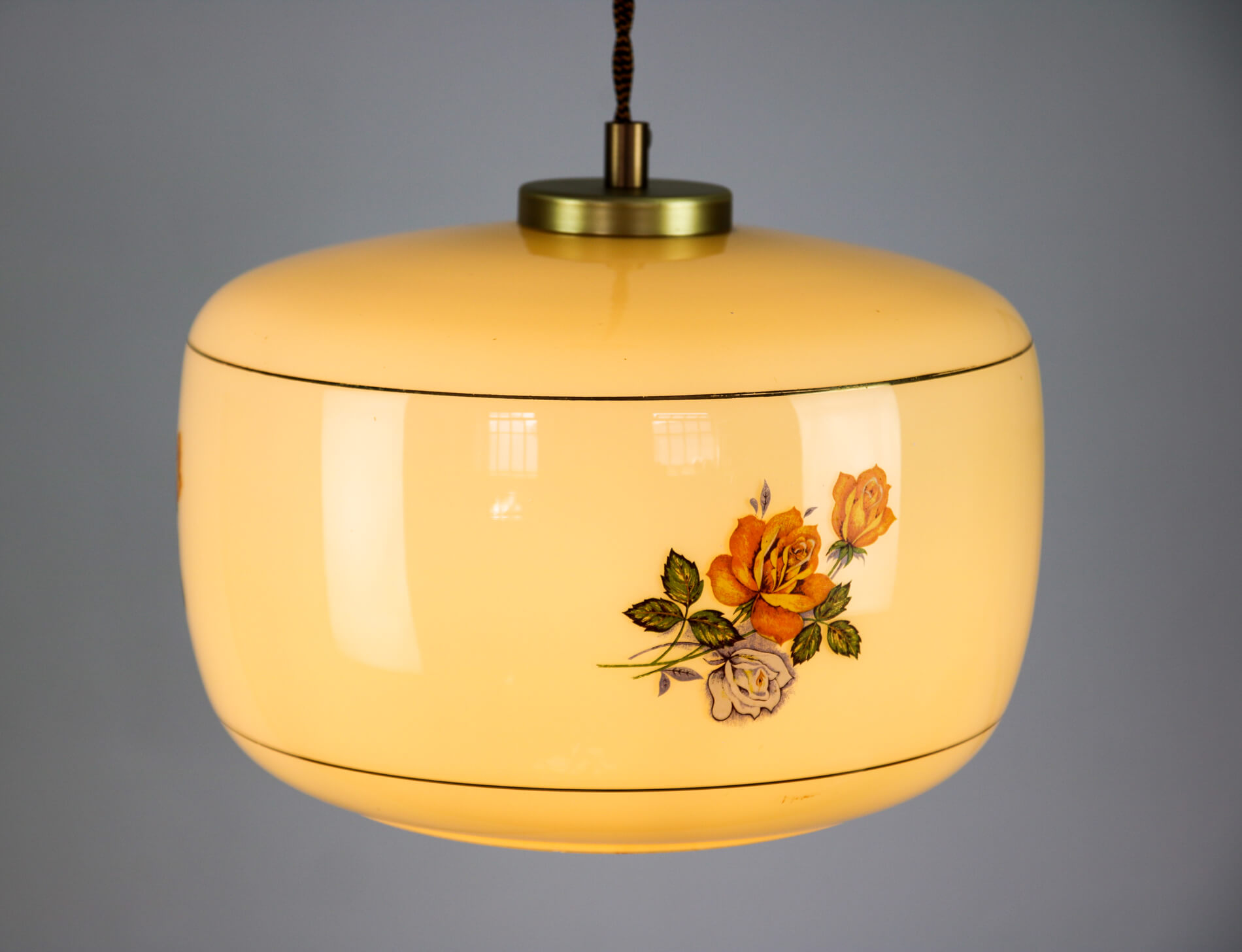Vintage glass pendant light
