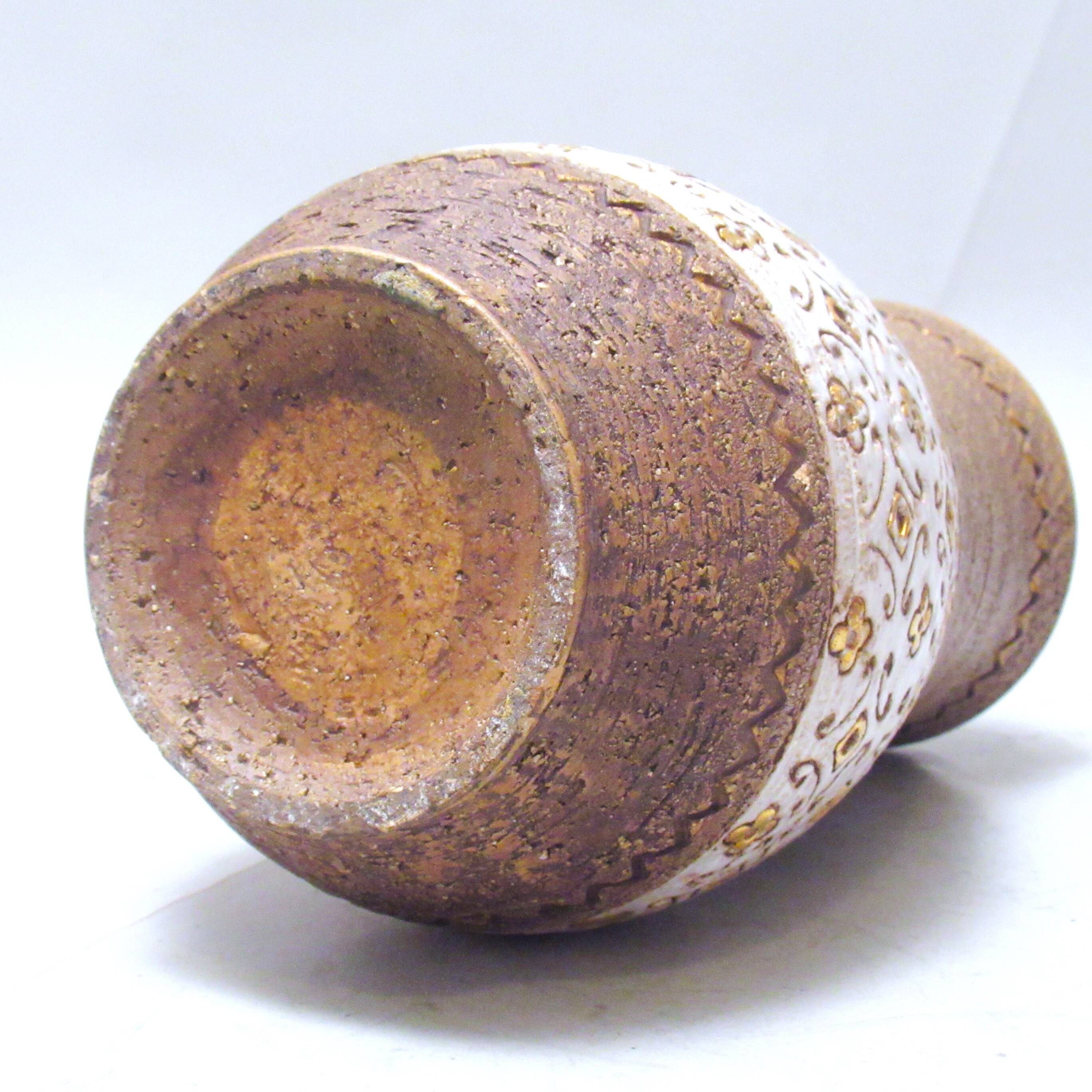 Aldo Londo Bitossi Brutalist Vase 1960s