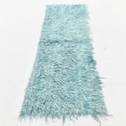 Tapis Kilim vert clair et doux 2x7, 72x230 cm