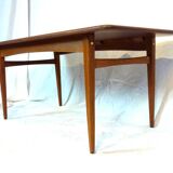 Teak stained oak living room table