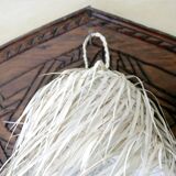 Small Bohemian Straw Pendant Light 30cm - Ball, Wicker Lampshade