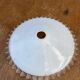 Opaline wafer with wavy edge