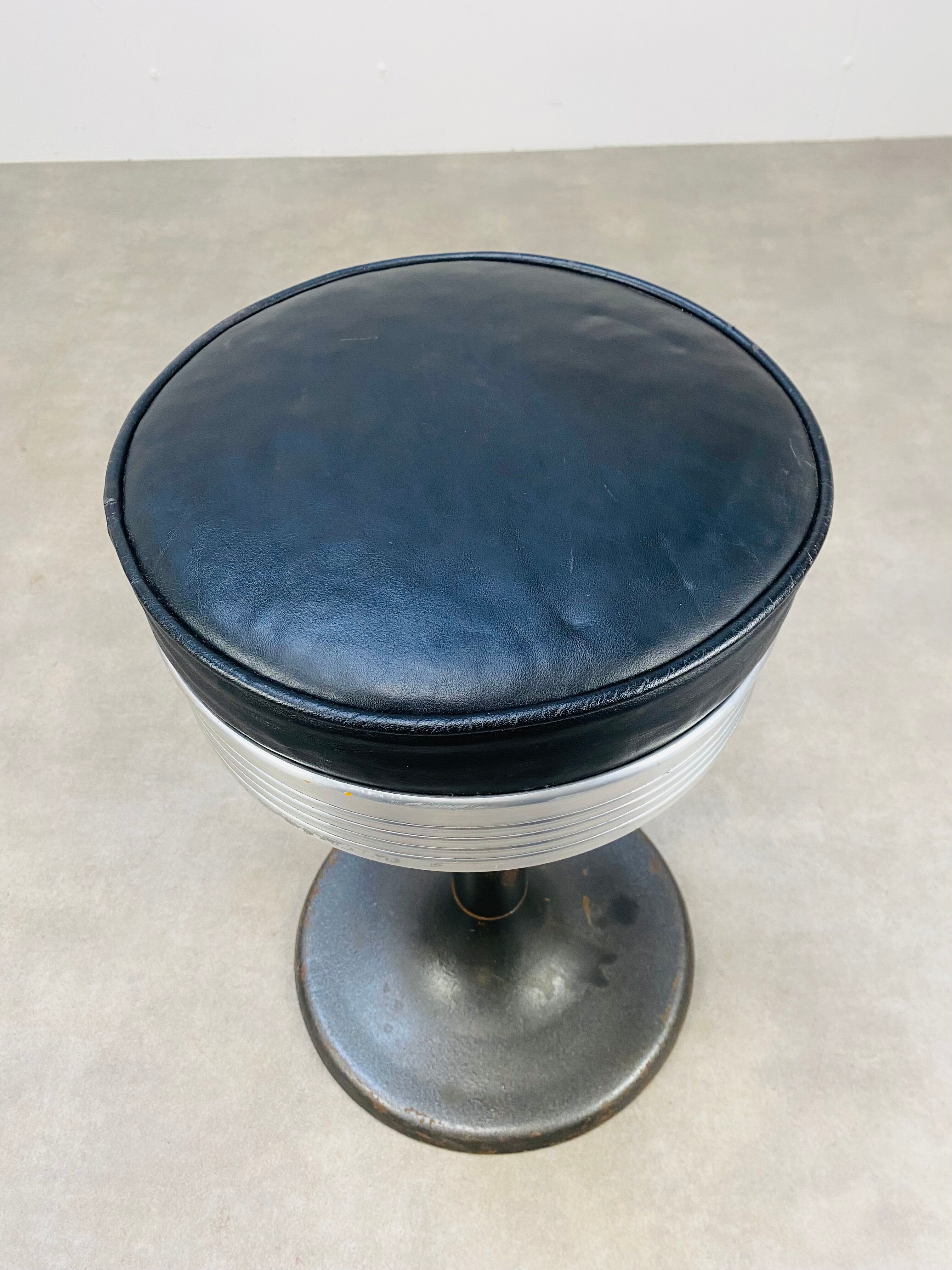 Vintage industrial style dining stool by trewa