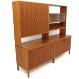 Bibliothèque scandinave en teck, Ulferts, Suède, 1960