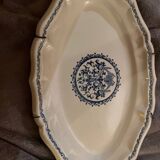 Grand plat ovale en faïence de Gien