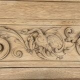Carved solid oak fireplace mantel