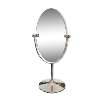 Double Sided Mirror - Psyche - Tulip Base - Graeter Vitra - Vintage Design 1950