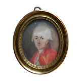 Portrait miniature XVIIIème siècle