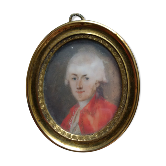 Portrait miniature XVIIIème siècle