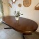 Vintage Baumann table with 2 extensions