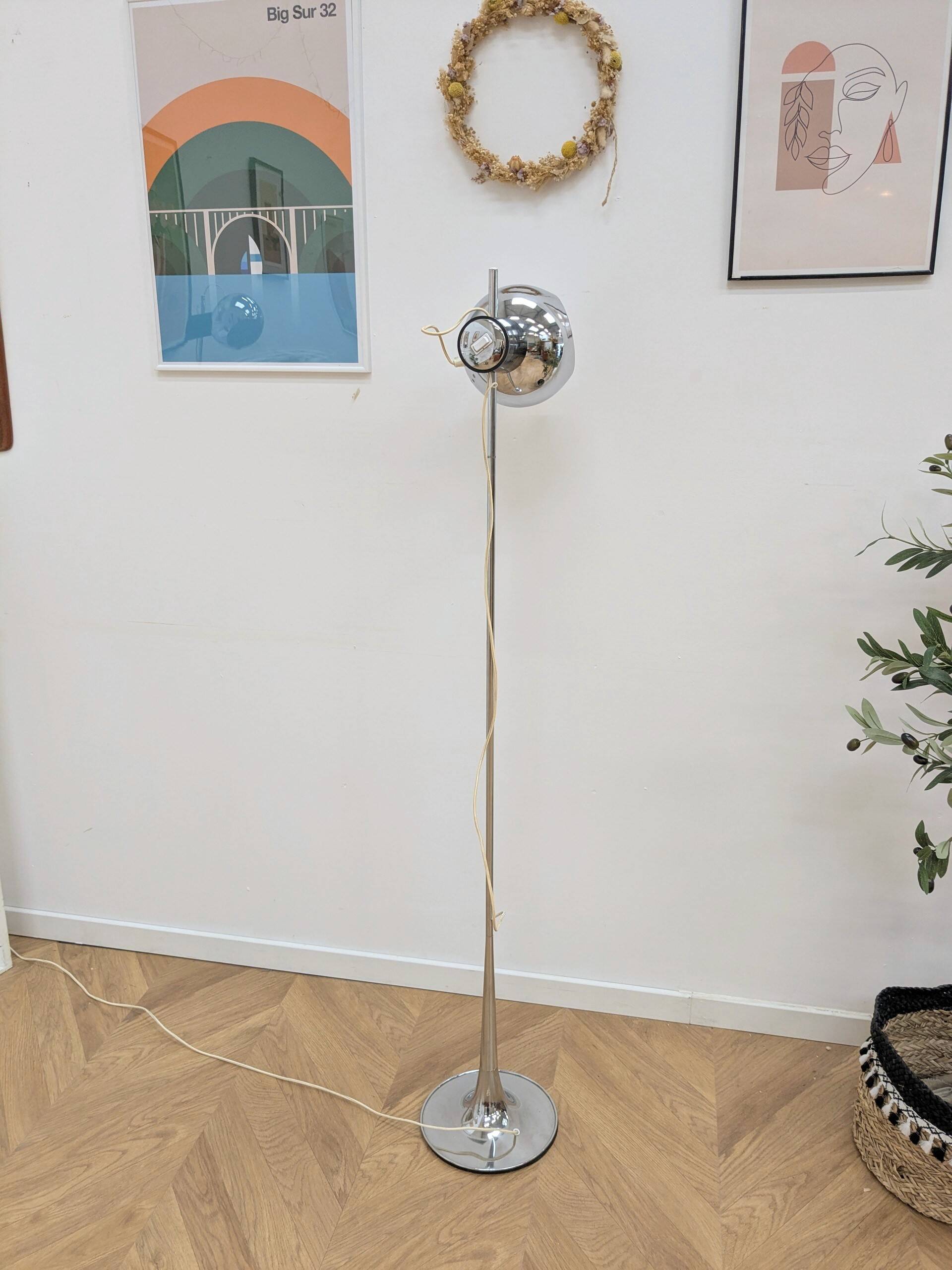 Lampadaire vintage italien par Goffredo Reggiani