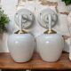 Pair of vintage white opaline wall lights