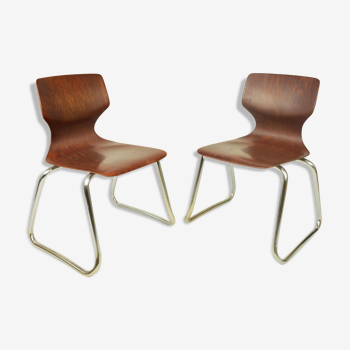 Pair of Flototto chairs, A. Stegner, 1970s