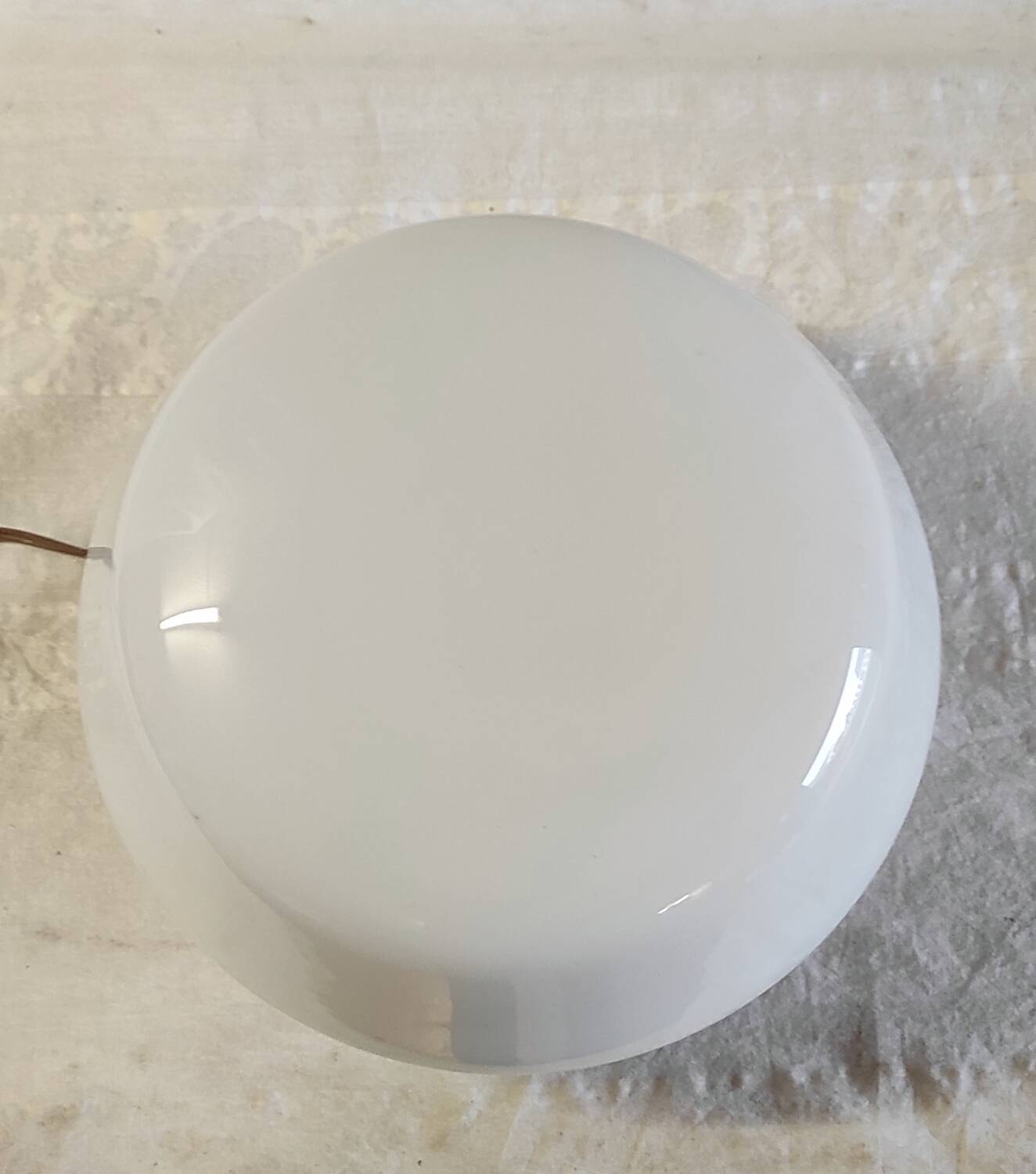 Art Deco ceiling light with opaline globe - mid 20th century