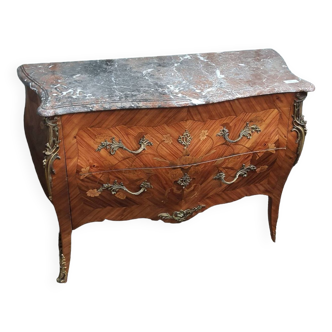 Marquetry chest of drawers