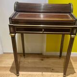 Petit bureau à cylindre style Louis XVI (XIXeme siècle)