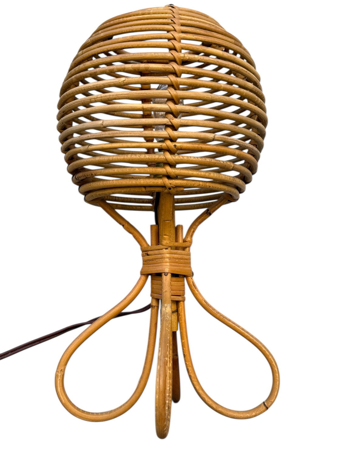 Pair of lamps in Roitn style Louis Sognot 60s