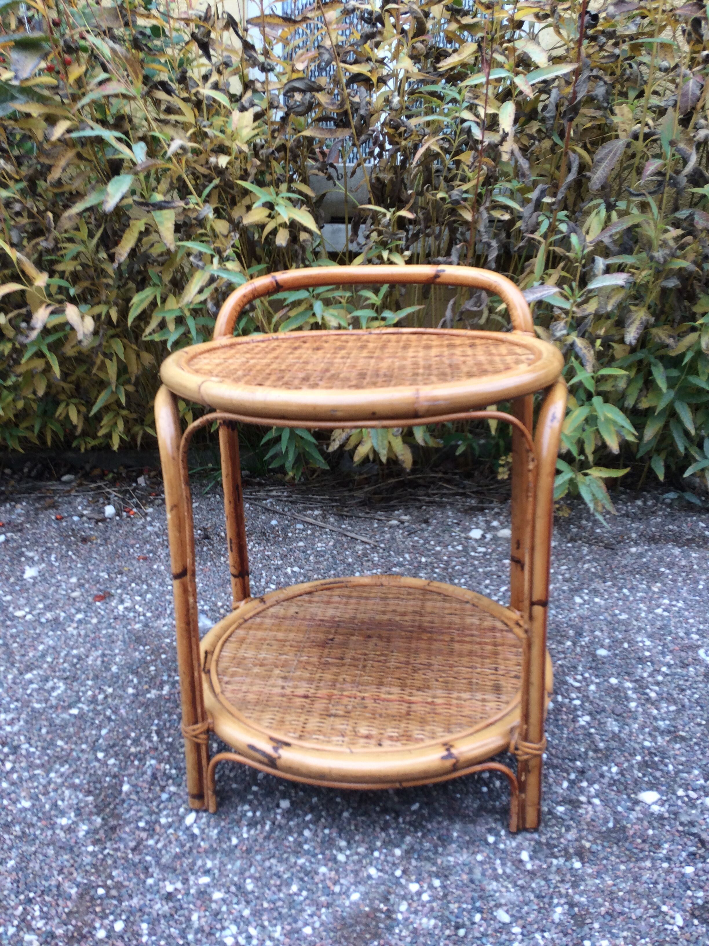Vintage bamboo dessert - rattan