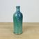 Vase bouteille céramique bleue