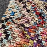Tapis marocain  boucherouite  100x220 cm