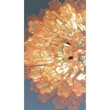 Contemporary Pink “Tronchi” Murano Glass Chandelier