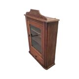 French Art Deco Oak Wall Cabinet, 1930s