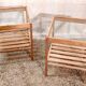 Bamboo side tables or bedside tables by IKEA "Nesna" - 1980s/90s