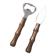 Ouvre bouteille et couteau manche bambou laiton