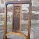4 Art Deco walnut cane chairs 1930 French floral pattern