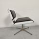 Paire de fauteuils cuir design années 90