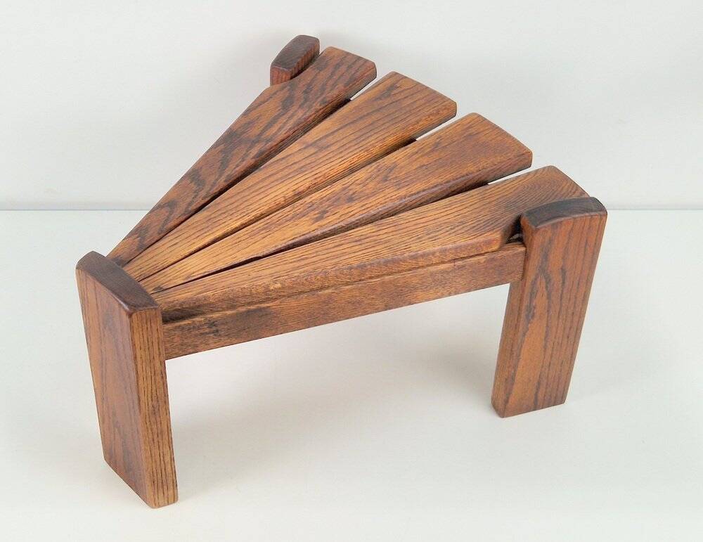 Brutalist Triangular Side Table by Dittman for Awa Radbound, 1960s