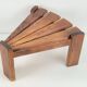 Brutalist Triangular Side Table by Dittman for Awa Radbound, 1960s