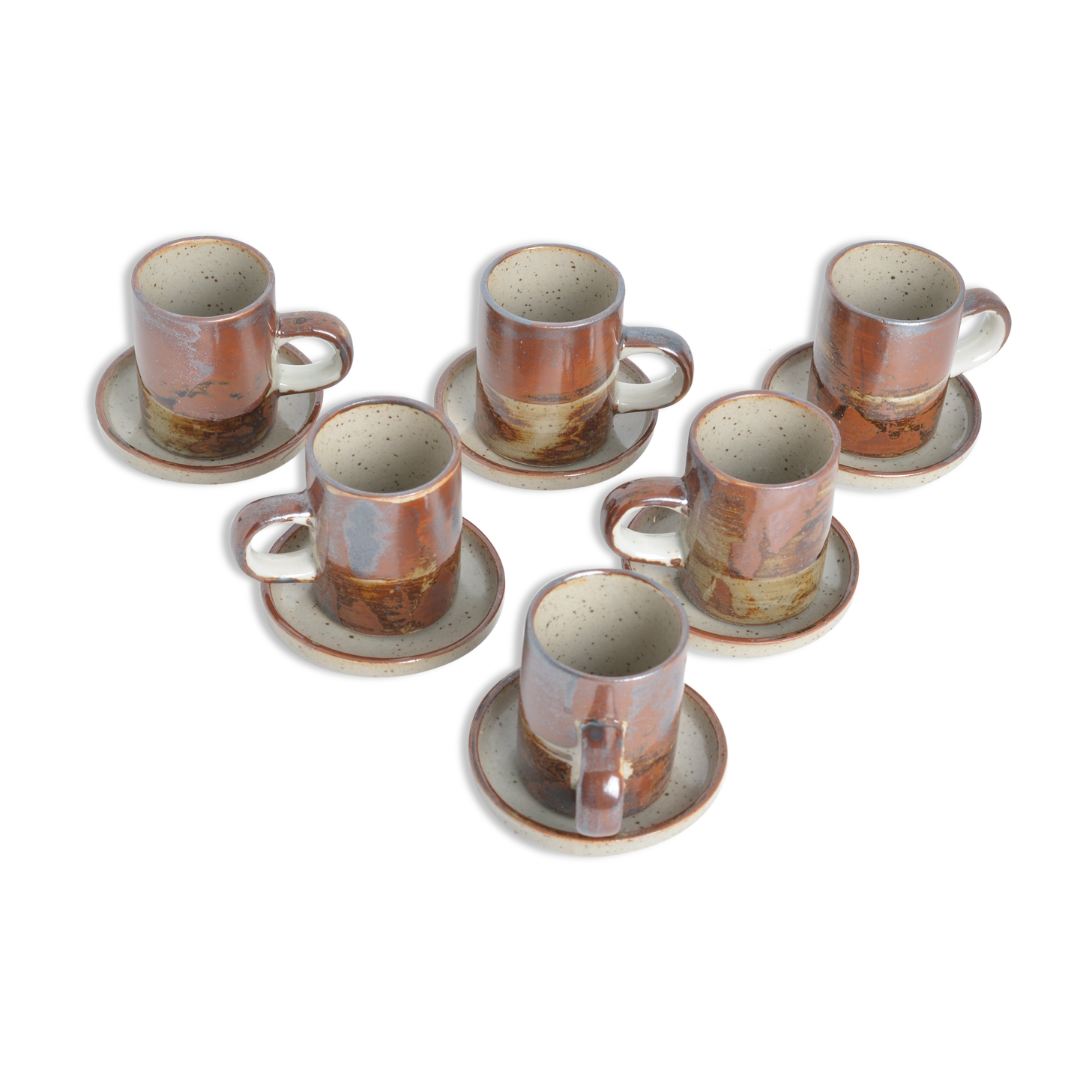 6 cup coffees in sandstone