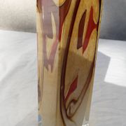 Autumn colored glass vase