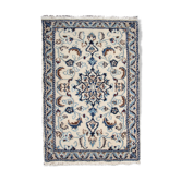 Vintage Nain Area carpet Handwoven Persian Rug- 57x94cm