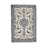 Vintage Nain Area carpet Handwoven Persian Rug- 57x94cm