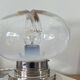 Vintage Murano glass lamp by Mazzega with chrome metal.