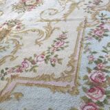 Tapis ancien français style savonnerie mécanique 197X280 cm