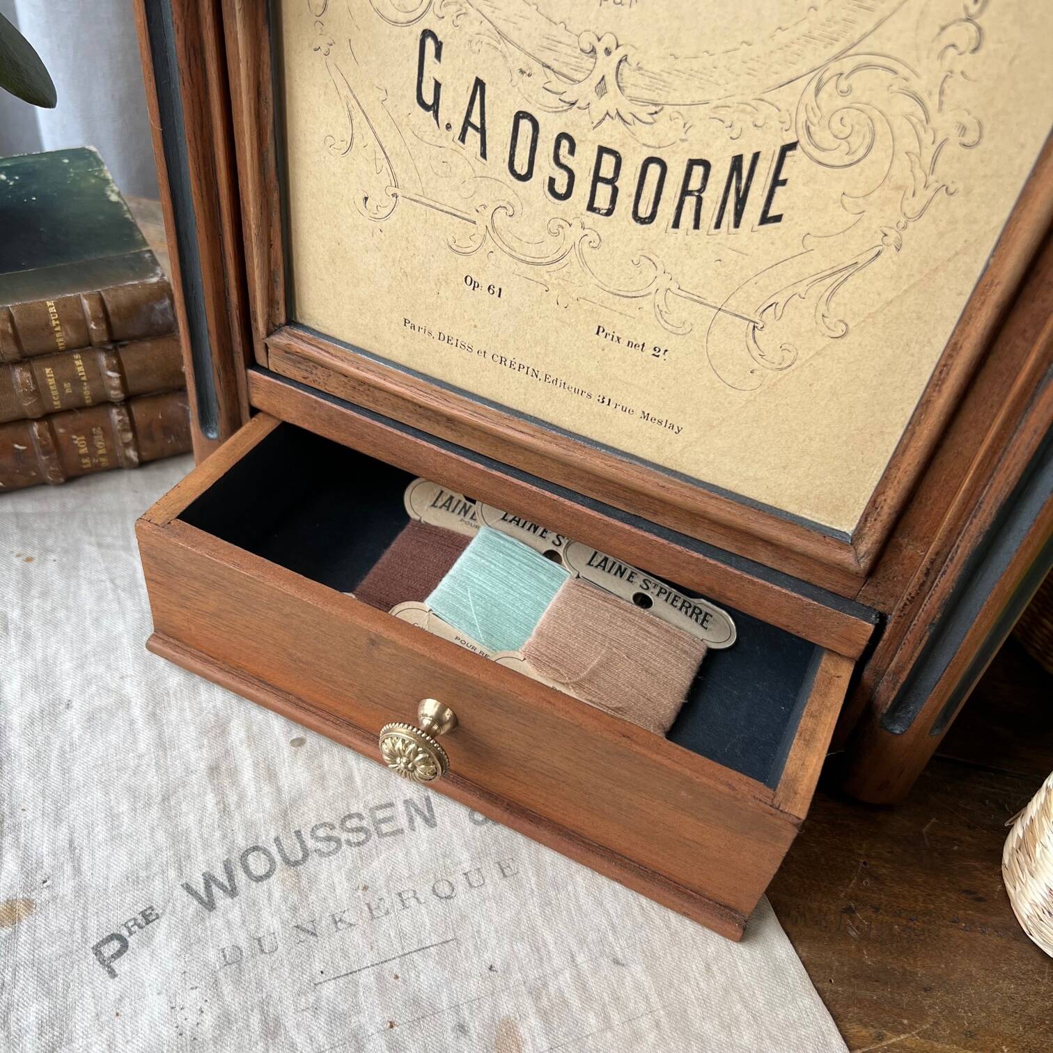 Restored wooden cabinet