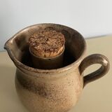 Enamelled earthenware pitcher